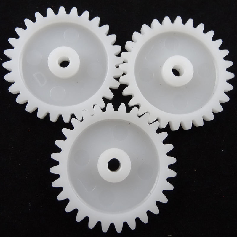 High Precision Gears In POM 100P Plastic Gear Moulding , Custom Molded Plastic Parts